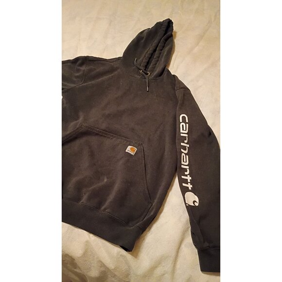 Carhartt Hoodie Sweatshirt Small K288 Black - Picture 1 of 7